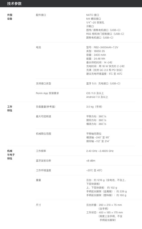 大疆RSC 2穩(wěn)定器賽格大疆無人機(jī)價位面議