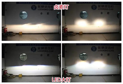 使用輕客福特全順也改燈 鹵素?zé)羯塋ED大燈更安全更舒適