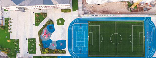 透氣型塑膠跑道、復(fù)合、混合型跑道工藝結(jié)構(gòu)有什么有不同的地方?