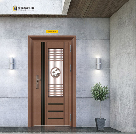 翔運(yùn)志發(fā)不銹鋼入戶門，迎一場春暖花開