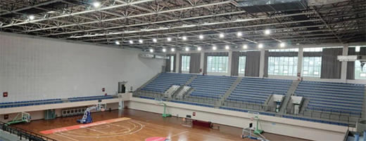 重慶師范大學籃球場舊貌換新顏，七大洲提供節(jié)能減排新方案