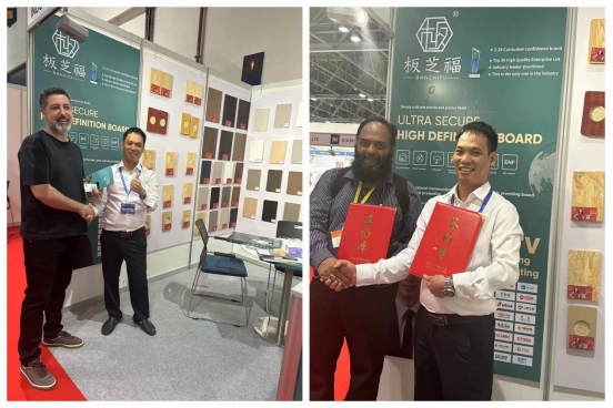 新質(zhì)出海，閃耀中東丨板芝福板材亮相阿聯(lián)酋BDE建材裝飾展